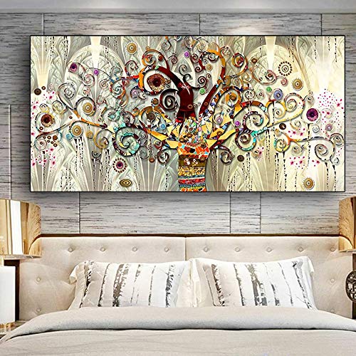 5D DIY Diamante Pintura Árbol de la vida Gustav Klimt Paisaje Moderno...
