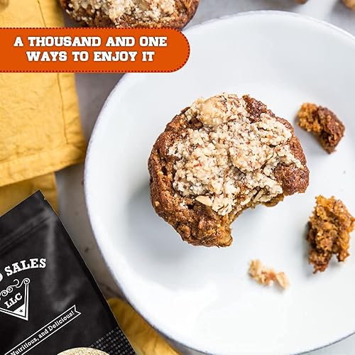 Vista 3 de Filberts/Avellanas, harina cruda sin piel blanqueada de alta calidad, vegana, KETO, sustituto, apta para cocina, turca, horneada, empaquetada en una