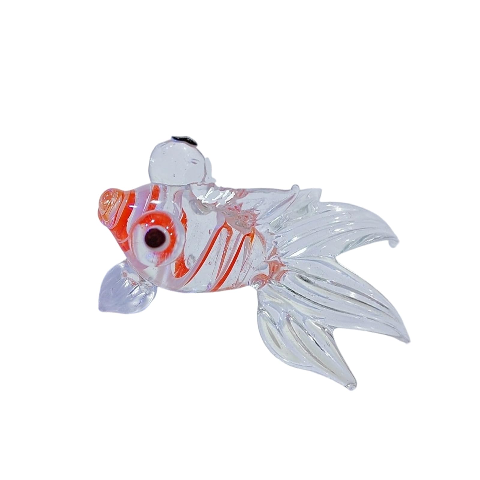 Coolhood C Oolhood Festives Glass Fish Statue Ornament Hinese Housewarmings Elebration Holiday Bringing Luck And Fortunes Hinese Glass Animal Ornament
