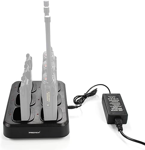 Miniatura 5 de Six-Way Charger Multi Unit Charger for Motorola Radio HT750 HT1250 PR860 EX500 MTX950 HT1250 PRO7150 JMNN4023 JMNN4024 WPLN4107 Walkie Talkie and