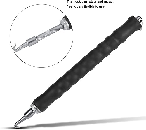 Miniatura 5 de Tornador de amarre de tracción, gancho de armadura, torcedor de alambre flexible de 12 pulgadas, para herramienta manual de hormigón, herramienta de