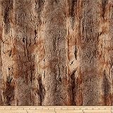Shannon Minky Luxe Cuddle Red Fox Amber/Taupe, Fabric by the Yard