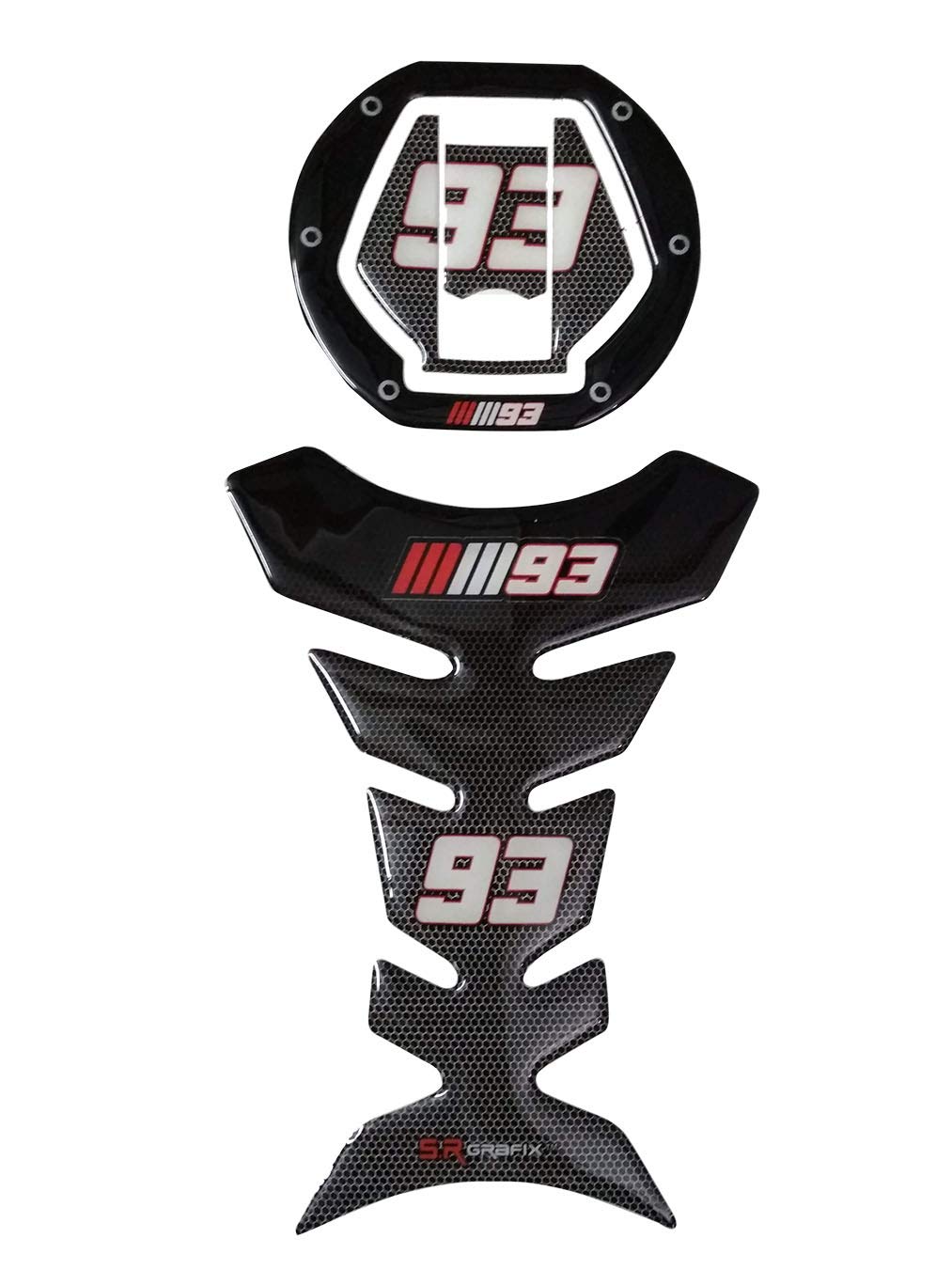 Top and Town Customize Bajaj Pulsar NS 200 Tank Pad & Fuel Cap Sticker