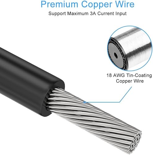 Miniatura 6 de J&D Cable de extensión de alimentación PCIe M/F de 6 pines (paquete de 2), extensión de alimentación PCIe a PCIe, cable macho a hembra, 10 pulgadas,