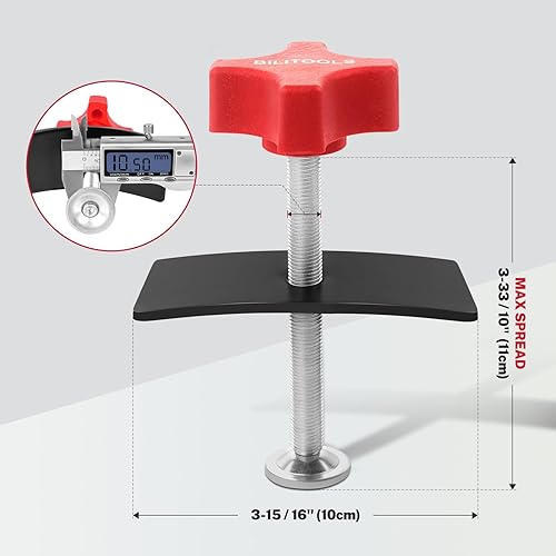 Miniatura 3 de BILITOOLS Esparcidor de Pastillas de Freno, Herramienta de Compresión de Pinza de Freno de Disco Compresor de Pistón de Pinza Herramienta Esparcidora