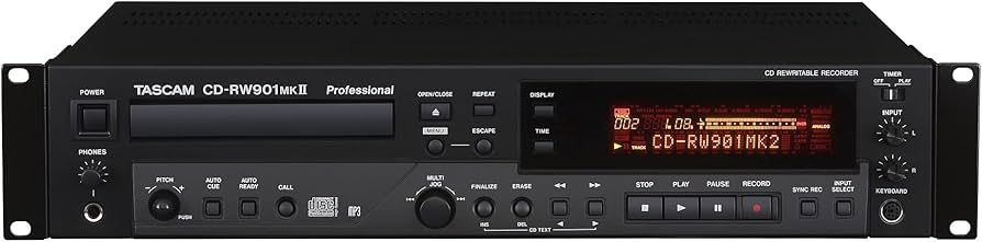 Amazon.co.jp: TASCAM CDレコーダー/プレーヤー 業務用 CD-RW901MK2
