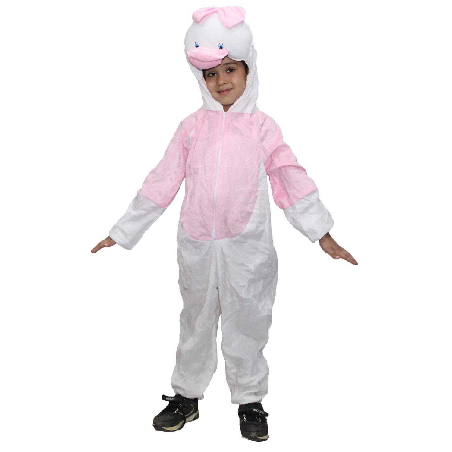 Kaku Fancy Dresses Duck Cartoon Costume -White & Pink, 7-8 Years, For Girls (B01M0GNXIQ) Amazon Price History, Amazon Price Tracker
