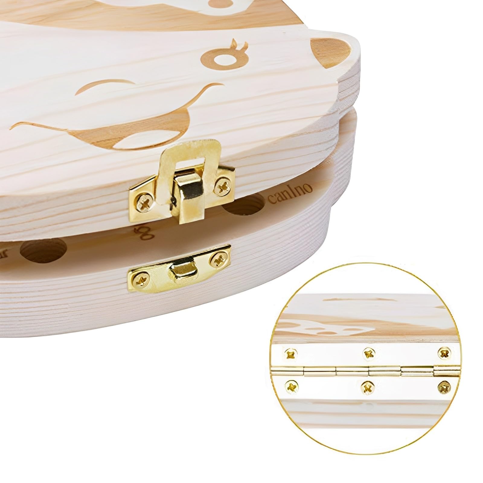 Surwin Boîte à Dents De Lait En Bois – Souvenir Précieux Garçon/Fille – Organisateur Gravé Pour Collectionner Les Dents De Bébé – Cadeau Naissance Ou Dentition