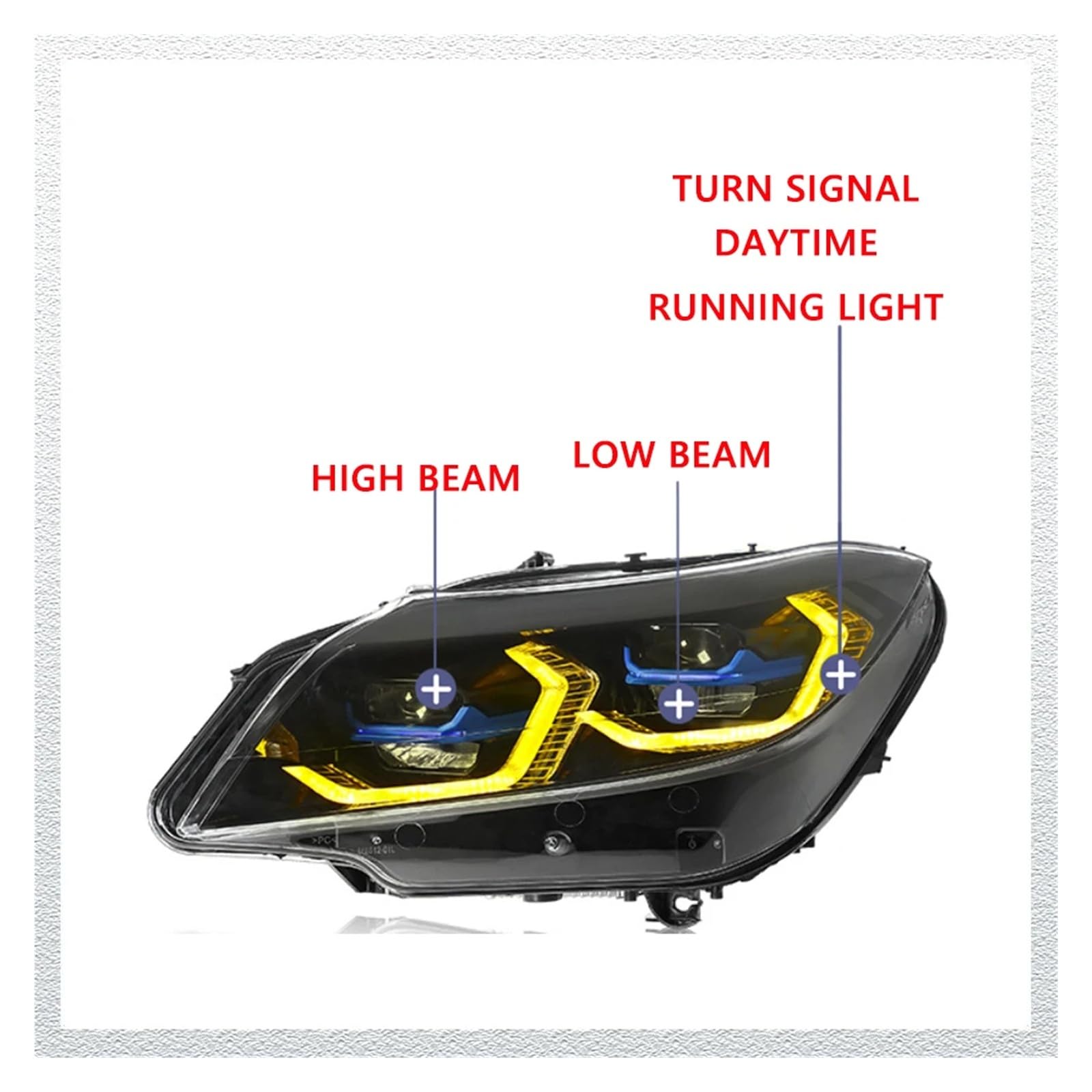 Pasuje do B//M//W Z4 E89 09-16 w nowym stylu Led DRL reflektor samochodowy montaż sygnału akcesoria samochodowe zmodyfikowana lampa gorąca stylizacja reflektory LED(ORIGINAL NO AFS_2PCS)