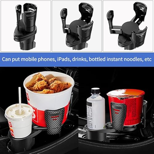 Car Cup Holder Expander, Divided Into Two Car Cup Holder,Car Beverage Cup Drink Placement,Adjustable Large Size Holder,Fit Round Car Cup Slot Less Than 3 Inch #TOP6