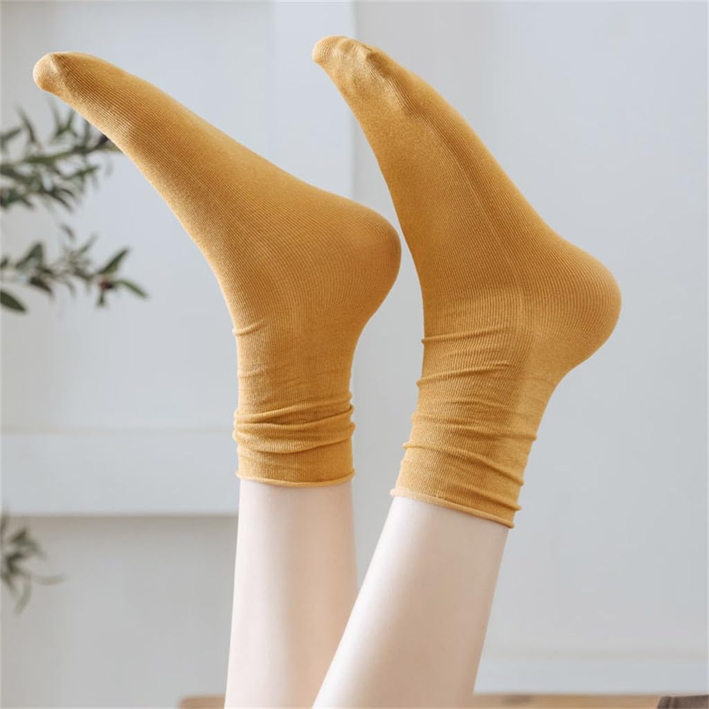Socks for Children with Curled Edges and Stacked Thin That Resist Pilling and Won Fall off the Tube