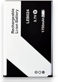 بطارية بديلة LEB024 بقوة 1750 مللي امبير في الساعة متوافقة مع موبايل لافا كيه كيه تي بيرل، لافا بوند A11، لافا كونكت M1 شبكة الجيل الرابع 4G من روكسي ستور