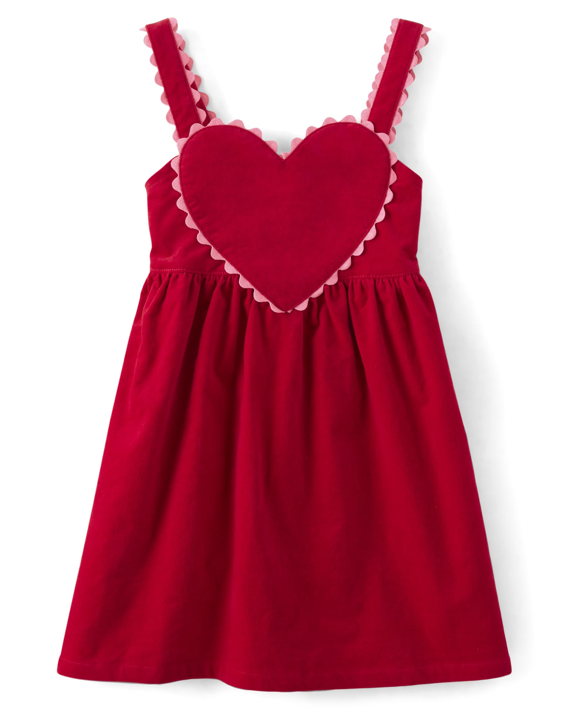 Gymboreeand Toddler Embroidered Sleeveless Skirtall Jumpers,Ruby Valentine,8