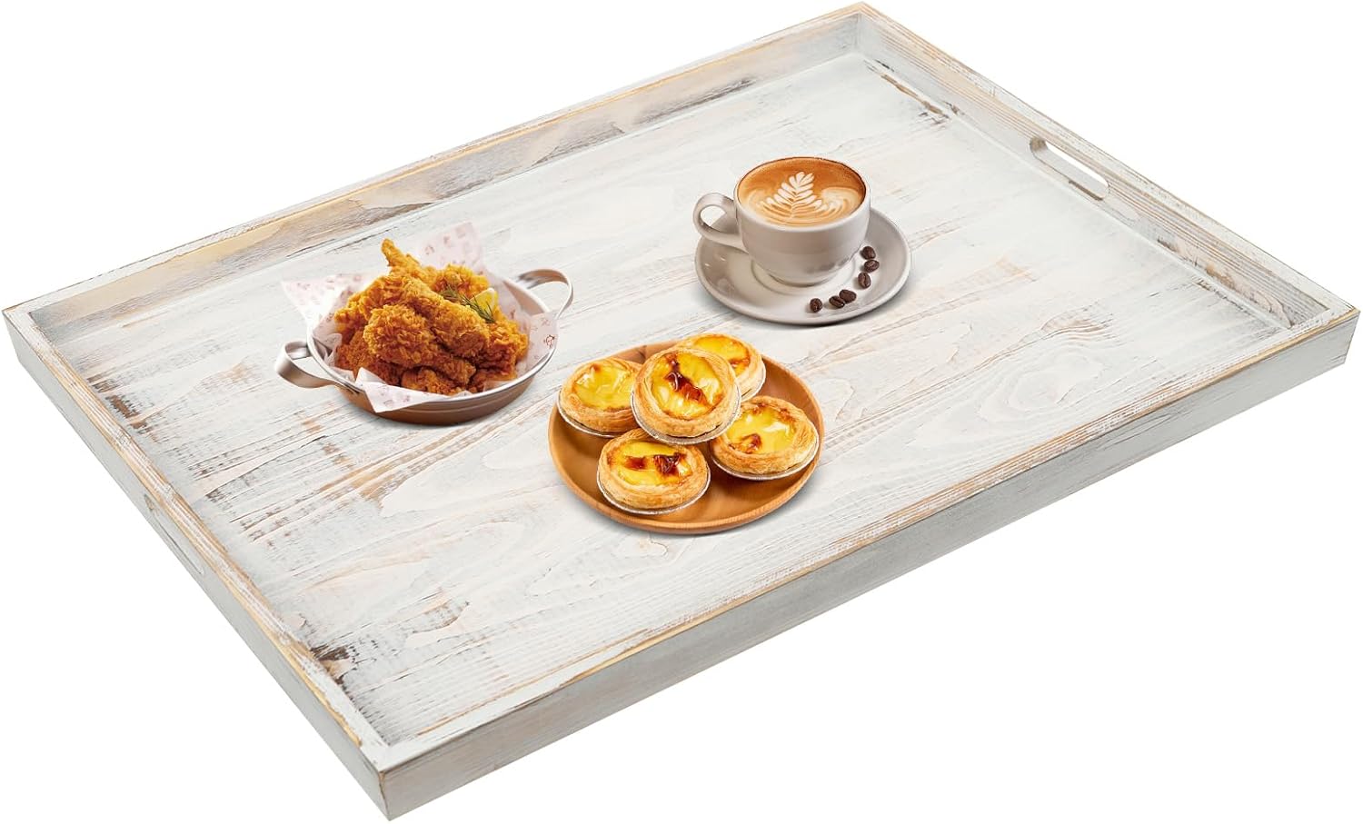 Noodle Board Stove Cover w/Handle, 30" x 22" Wooden Stove Top Cover for Electric Stove Top and Gas Stove, Gas Stove Cover Kitchen Sink Cover for Counter Space (White)