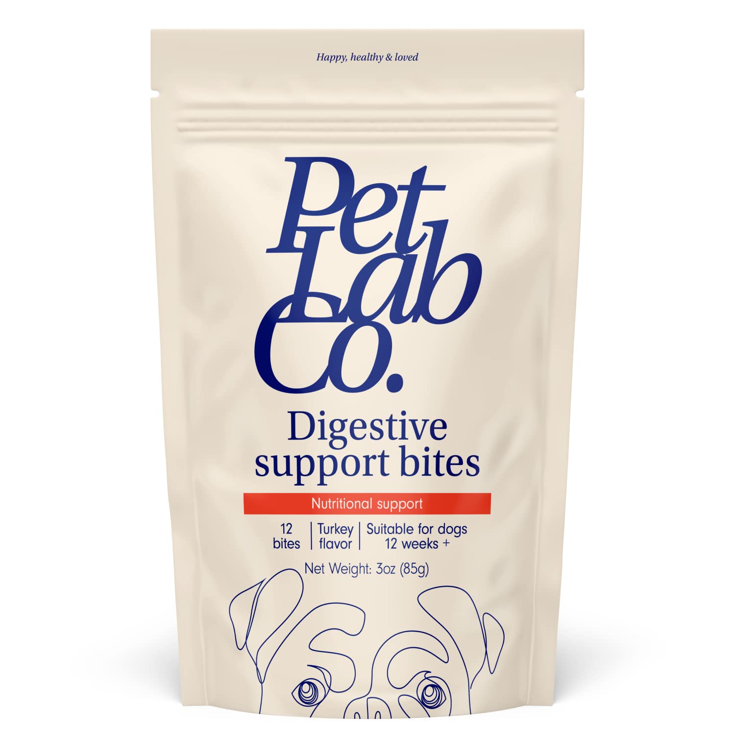 Petlab Co. Dog Digestive Support Bites Digestion Supplement to