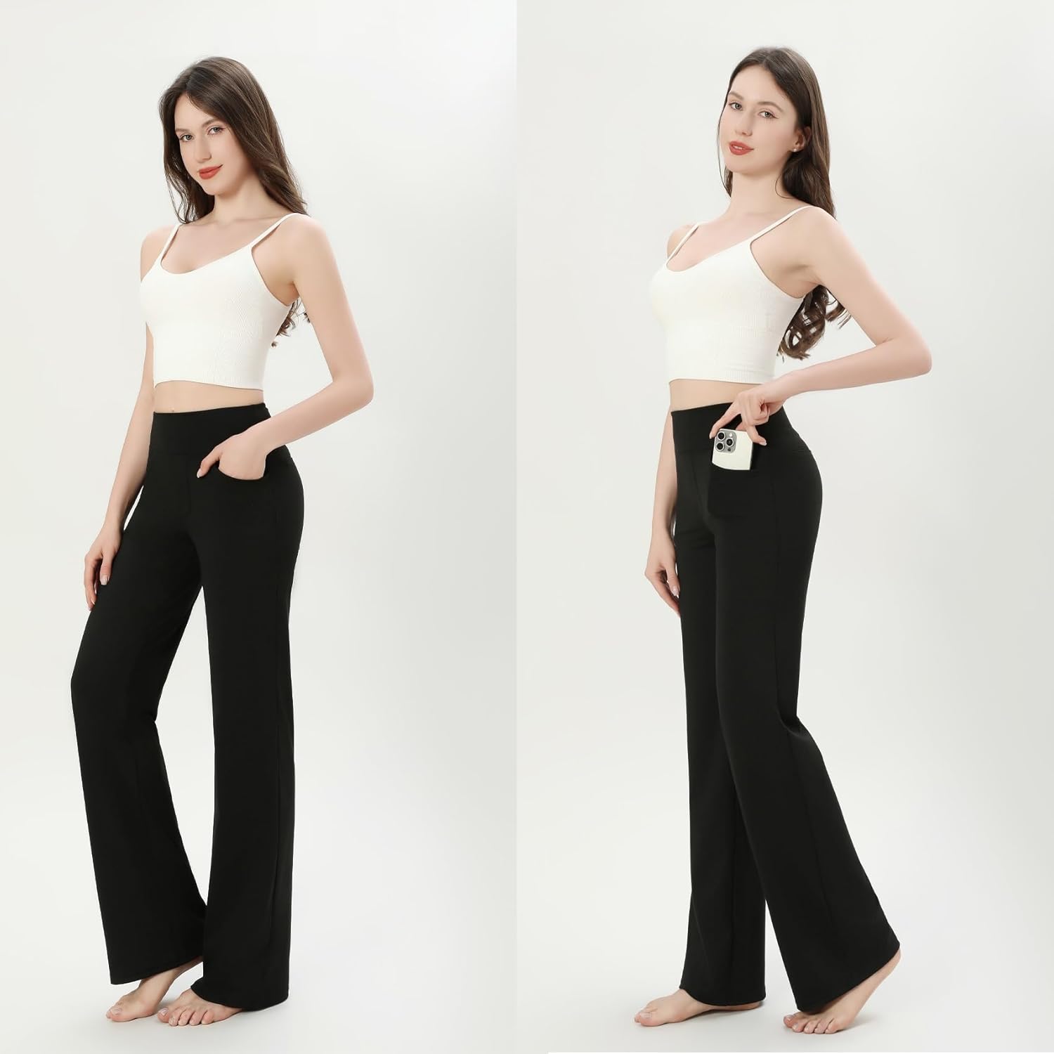 SIEPASA Wide Leg Yoga Pants Woman - High Waist Stretch Lounge Pants with Pockets, Casual Sweatpants Petite/Regular/Tall. - Image 8