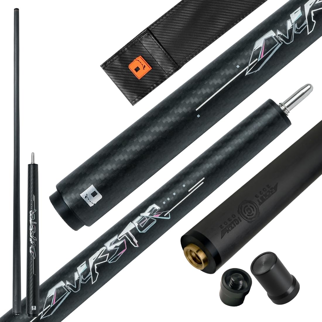 aggressive　jump　cue YEUEK Little Monster Wrapless Grip Jump Cue Black Technology