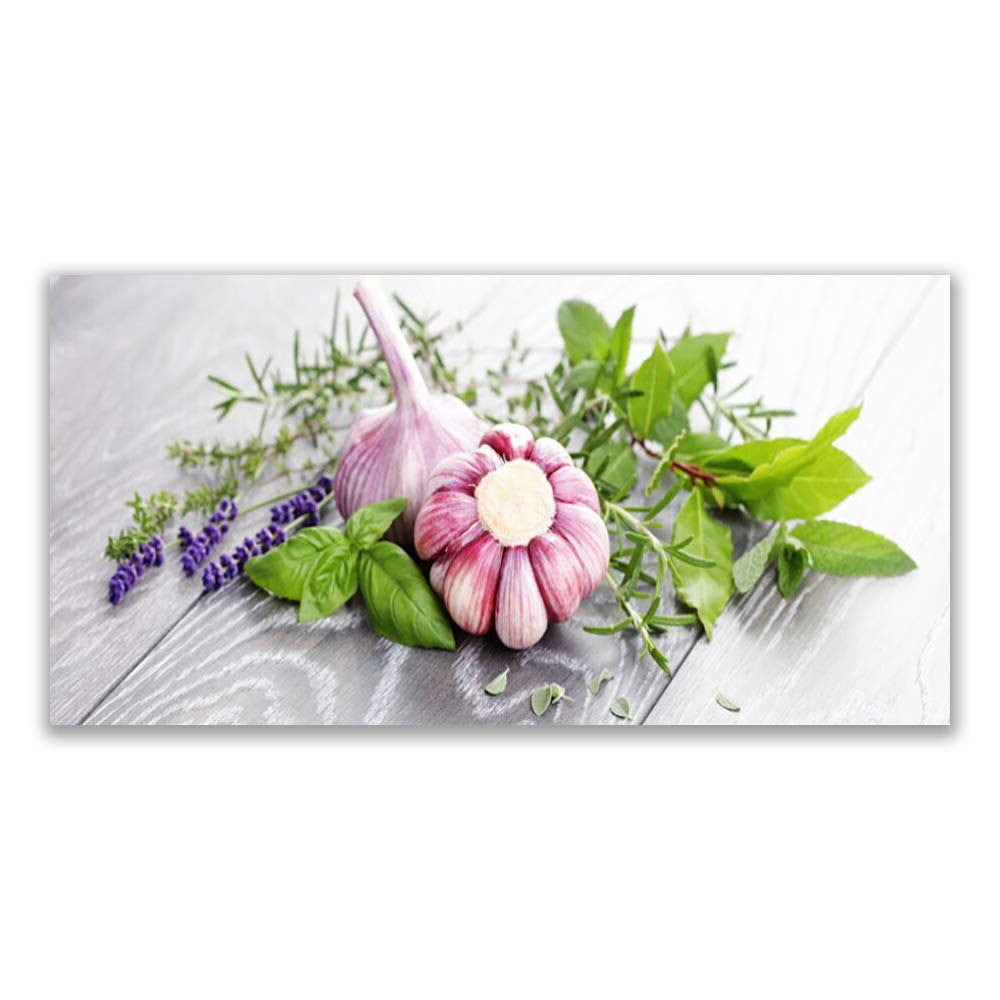 Impression sur verre acrylique 140x70cm tableau fleur d'ail pour decoration murale moderne