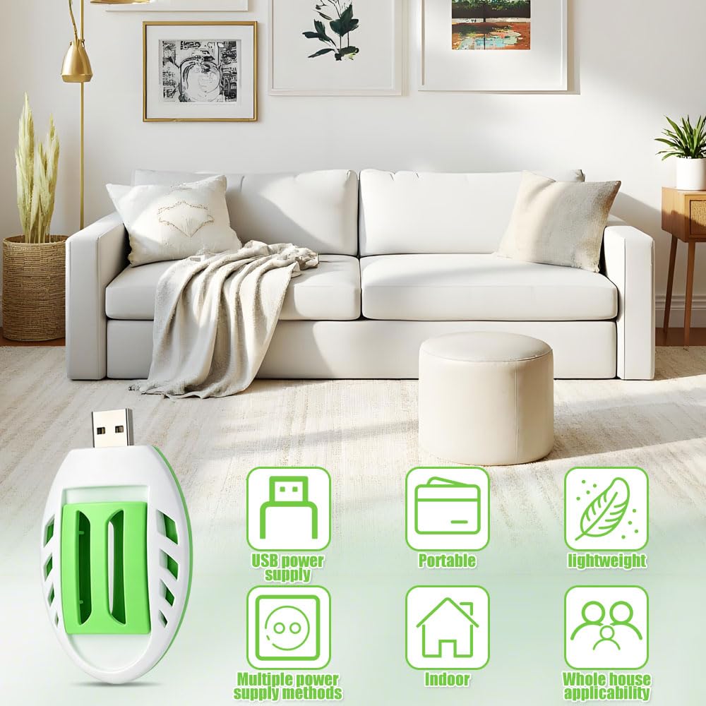 3 sztuki wtyków na komary, przenośna, USB, elektryczna ochrona przed komarami, ze 120 tabletkami odstraszającymi komary, gniazdka, ochrona przed komarami, na wędrówki, do użytku na świeżym powietrzu