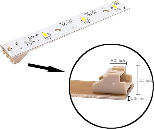 Miniatura 4 de WR55X26671 - Tablero de luz para refrigerador compatible con GE PS11767930 AP6035586 4468532 EAP11767930 CZS22MP2NBS1 CZS22MP2NDS1 CZS22MP2NES1