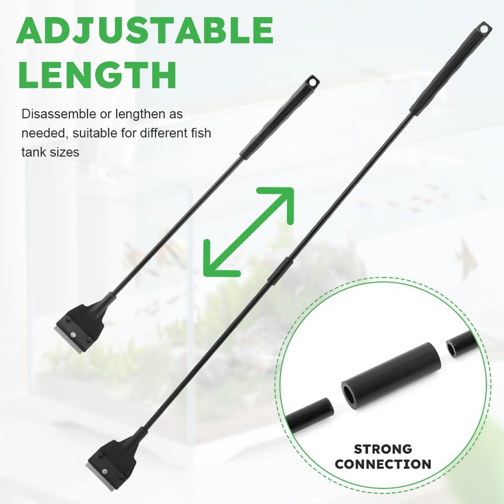 21" Aquarium Scraper Cleaner, Fish Tank Glass Cleaner with 5 Blades image 4