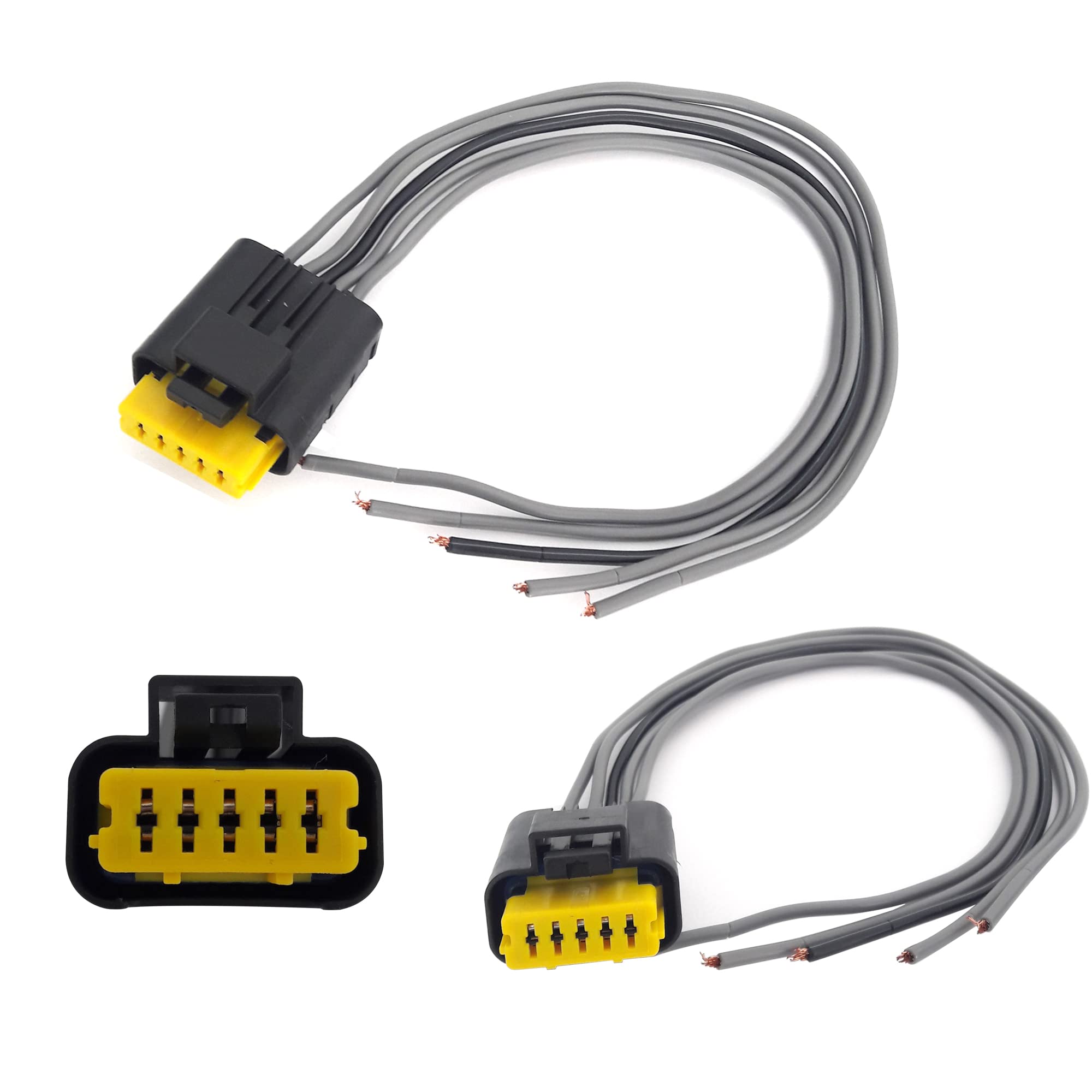 Lot 2 Prises Câblage Electrique pour Platines de Feux Arrières Gauche ET Droit compatible pour MEGANE 2 Phase 2 de 01/2006 à 10/2008