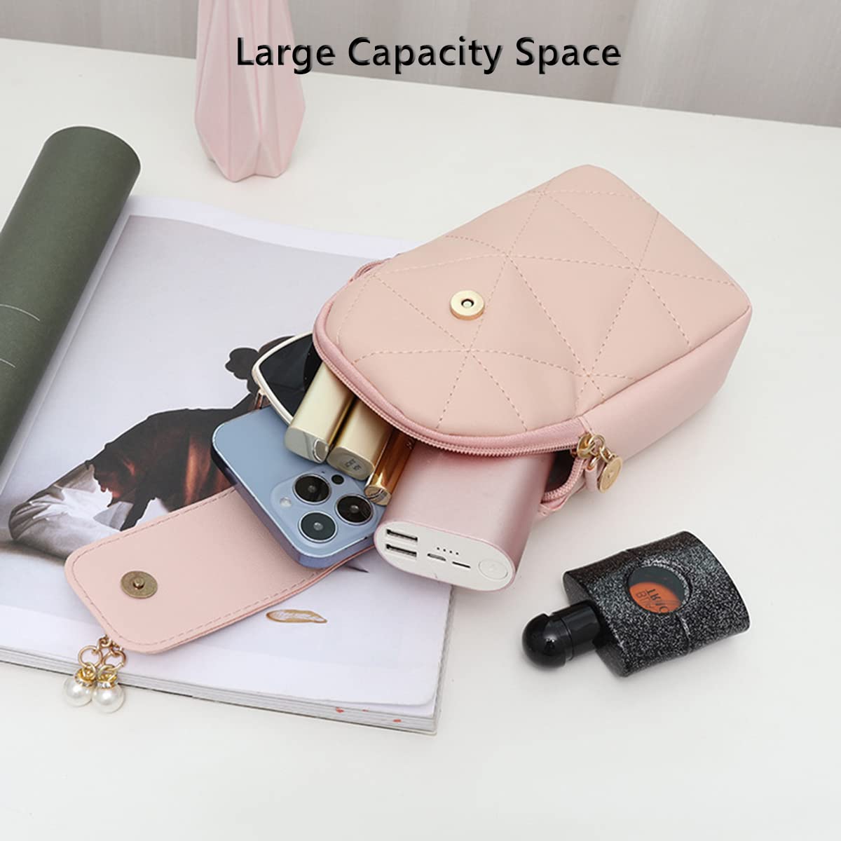 Kleine Crossbody Tas Voor Vrouwen Mini Mobiele Telefoon Tas Reizen Pouch Portemonnee Portemonnees Verstelbare Over Schouderriem