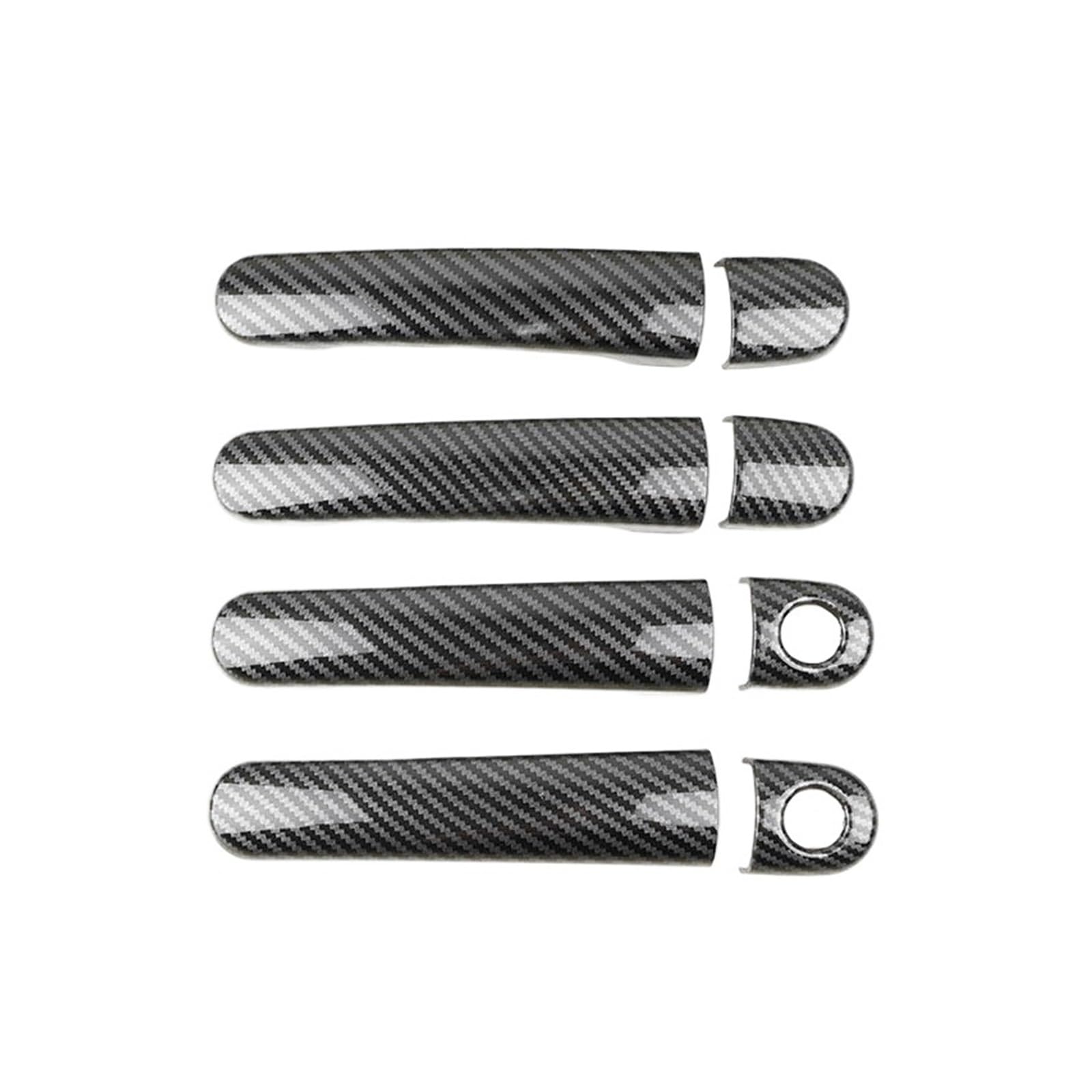 BYSKJZ Car Exterior Door Handle for VW for Golf 4 for Jetta for Bora for MK4 for Rabbit for A4 for 1J 1996 1997 1998-2009 Exterior Door Handle Covers(Carbon Style A)