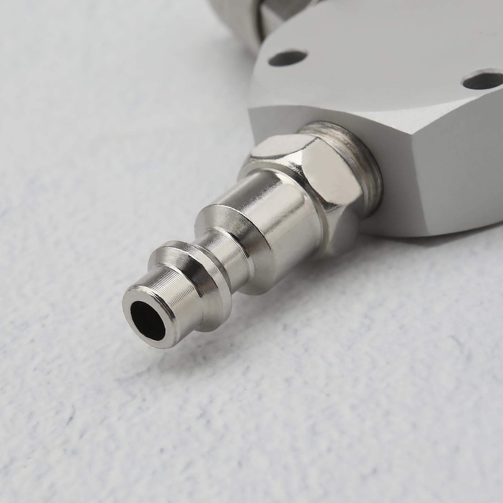 OTOTEC 1/4 Pouce FNPT Connecteur Pneumatique 3 Voies Collecteur de Tuyau d'air Raccord Rapide Coupleur 1 Mâle à 3 Diviseur Femelle