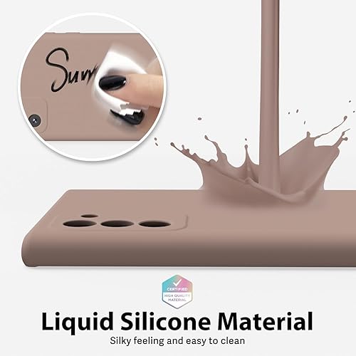 Miniatura 4 de oakxco Funda de silicona líquida diseñada para Samsung Galaxy Note 10, bonita funda de gel de TPU suave delgada y delgada para mujeres y niñas,