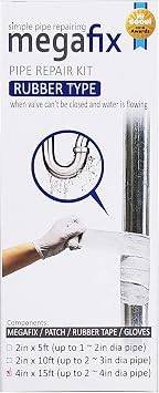 Pipe Repair KIT, Fiberglass Wrap, Water Leak, Plumbing, Underwater OK, Emergency, Self DIY, Permanent Patch Type, 4in x 15ft