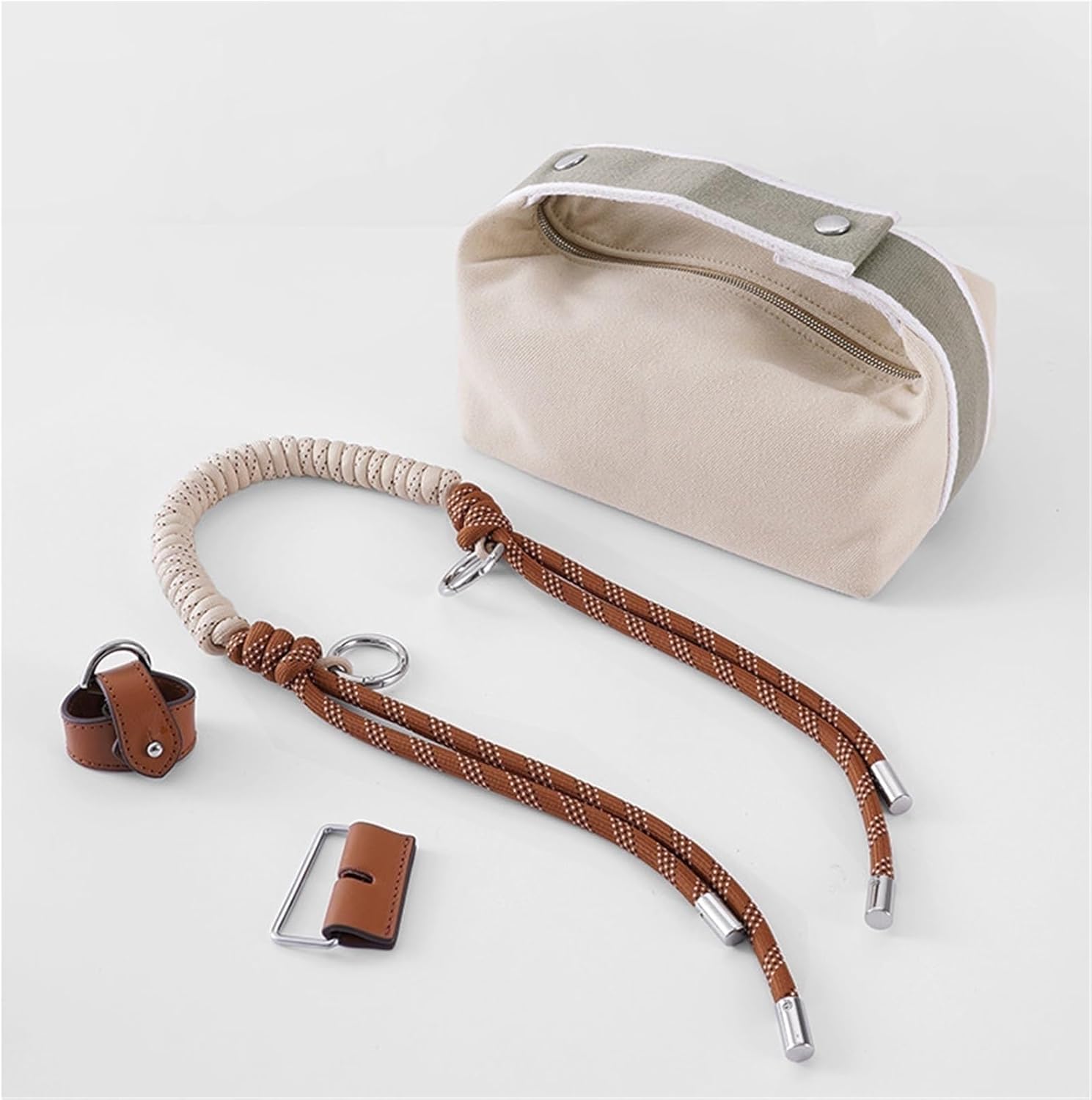 Trouseeバッグと互換性のあるアダプターとショルダーストラップのアップグレードアクセサリー(White suite)