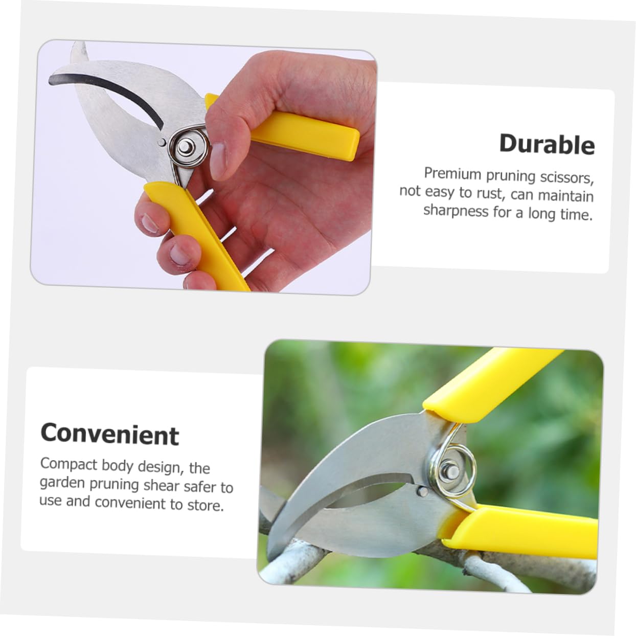 TOYANDONA 3 Ensembles Cisailles À Ceinturer Taille Outil De Jardinage À Main Outil À Main De Plantation Outils À Main Du Jardin Sécateurs À Main De Jardin Plastique 2 Pièces * 3