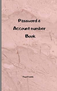 Password & Account Number Book: Never forget the password again