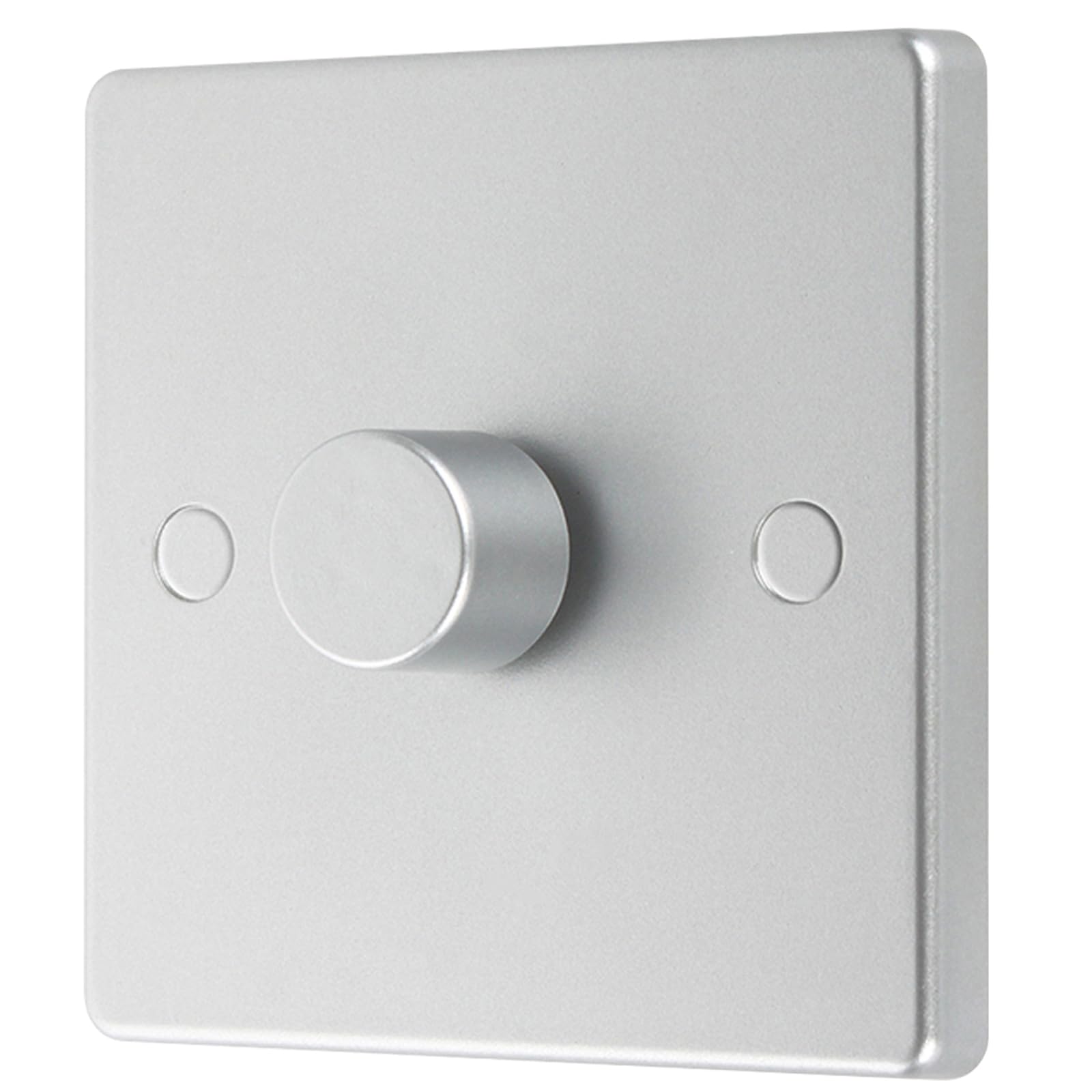 220-240V LED Dimmer Switch, 1 Gang Trailing Edge Dimmer Switch, Silver