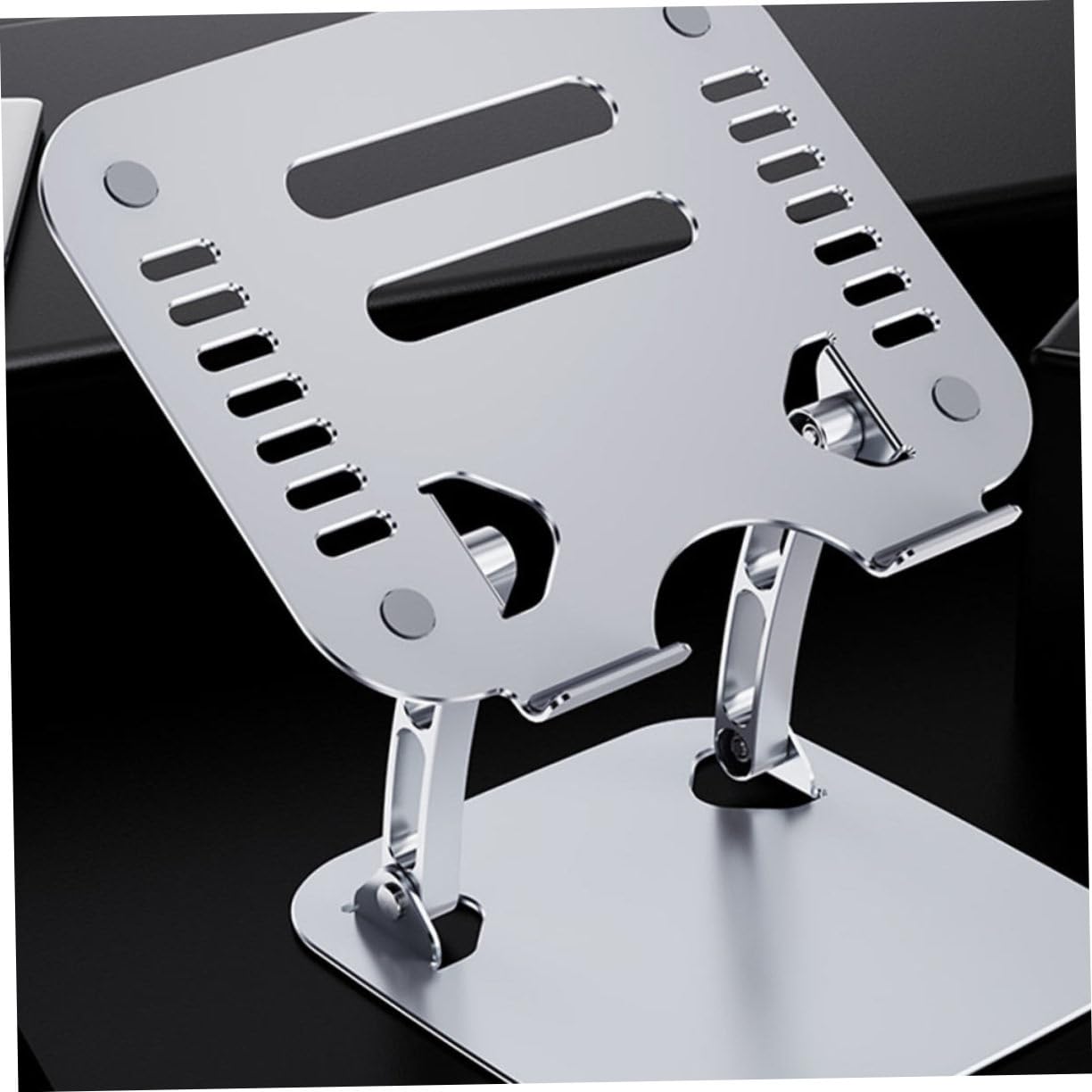 NUOBESTY Soporte Portátil para Laptop De Aleación De Aluminio con Diseño Ajustable para Escritorio Soporte Ergonómico Ventilado Compatible con Diferentes Marcas para Oficina y Hogar