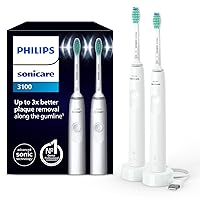 Philips Sonicare 3100 spazzolino elettrico sonico, sensore di pressione e timer