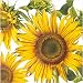 Paper Cocktail Napkins 2 X 20pcs 10"x10" (unfolded) Big Sunflower