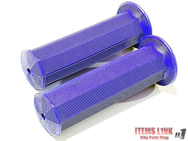 ハンドグリップ Amazon | LK2-4BL 青 バイク 八角 グリップ ハンドル バーエンド 非