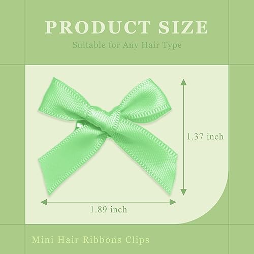 Vista 123 de 30 piezas de pinzas para el cabello con lazo de raso rosa, accesorios para el cabello con lazo de raso mini, lindos lazos para el cabello, barretas