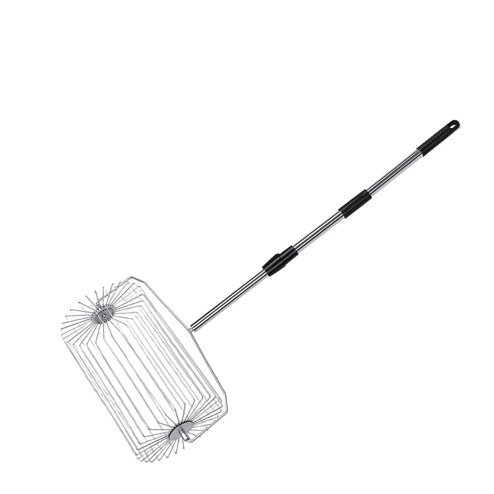 Jenngaoo Tennisball Picker Tragbarer Tennisball Sammler aus Edelstahl (L)