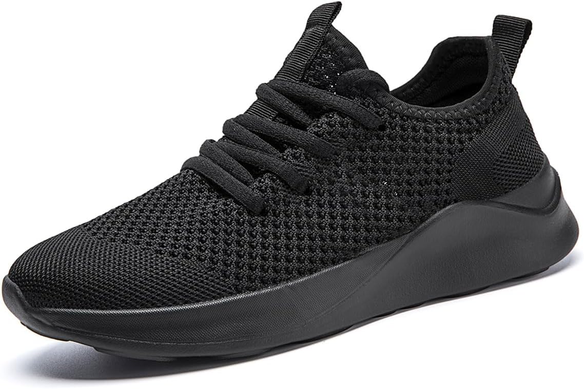 Mens Slip On Sport Running Walking Non Slip Lightweight Sneakers Breathable mesh Shoes Knitted Outdoor Working Casual for Men