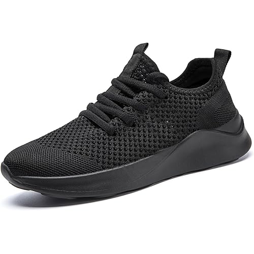 Mens Slip On Sport Running Walking Non Slip Lightweight Sneakers Breathable mesh Shoes Knitted Outdoor Working Casual for Men