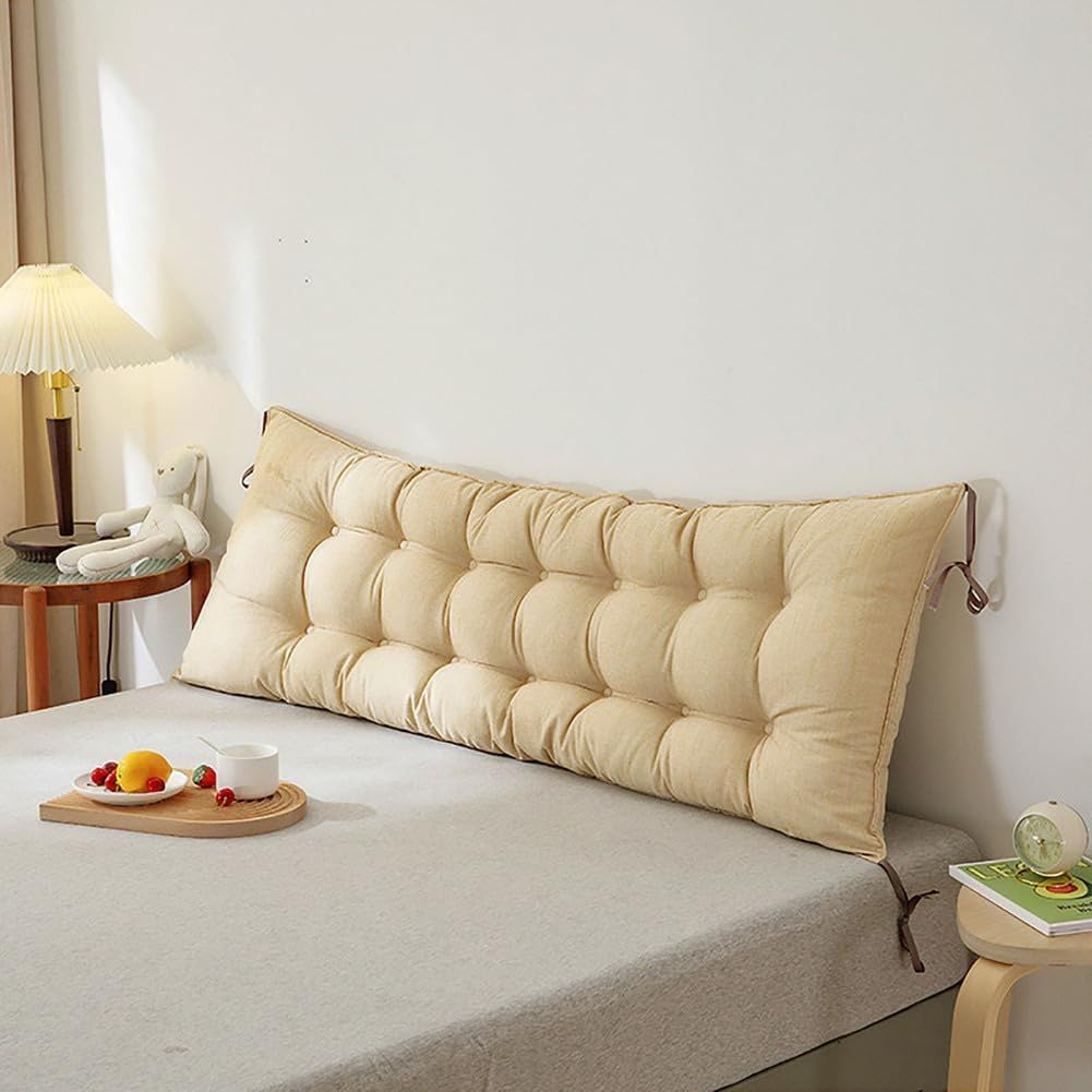 Cuscino Testata Letto Matrimoniale Imbottita, Cuscino Schienale Divano, Cuscini per Testata Letto Una Piazza e Mezza,01,120x50cm