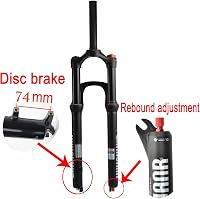 LANXUANR 27.5 Colos Magnesium Teleszkóp Kerékpár Villa 100mm Levegős Felfüggesztés 4