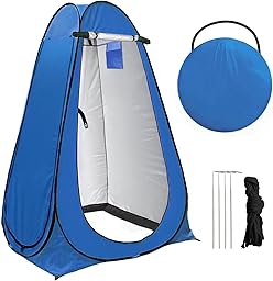 Exsink Tente de Douche Pop Up, Tentes de Toilette Portable pour Camping, Protection UV, avec Sac de Transport et Accessoires, pour Le Camping, la Plage et Les Activités de Plein Air