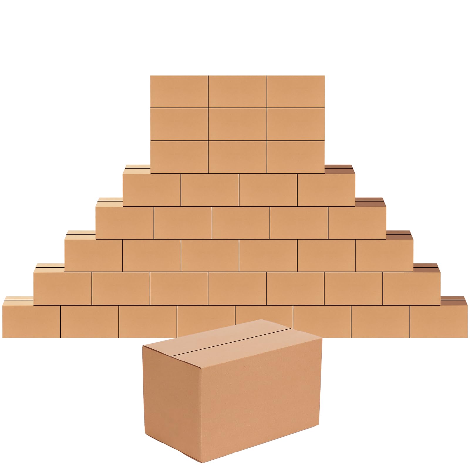 Edenseelake40 Pack 10x6x6 inches Shipping Boxes Medium Cardboard Boxes for Packing, Moving, Mailing, Brown