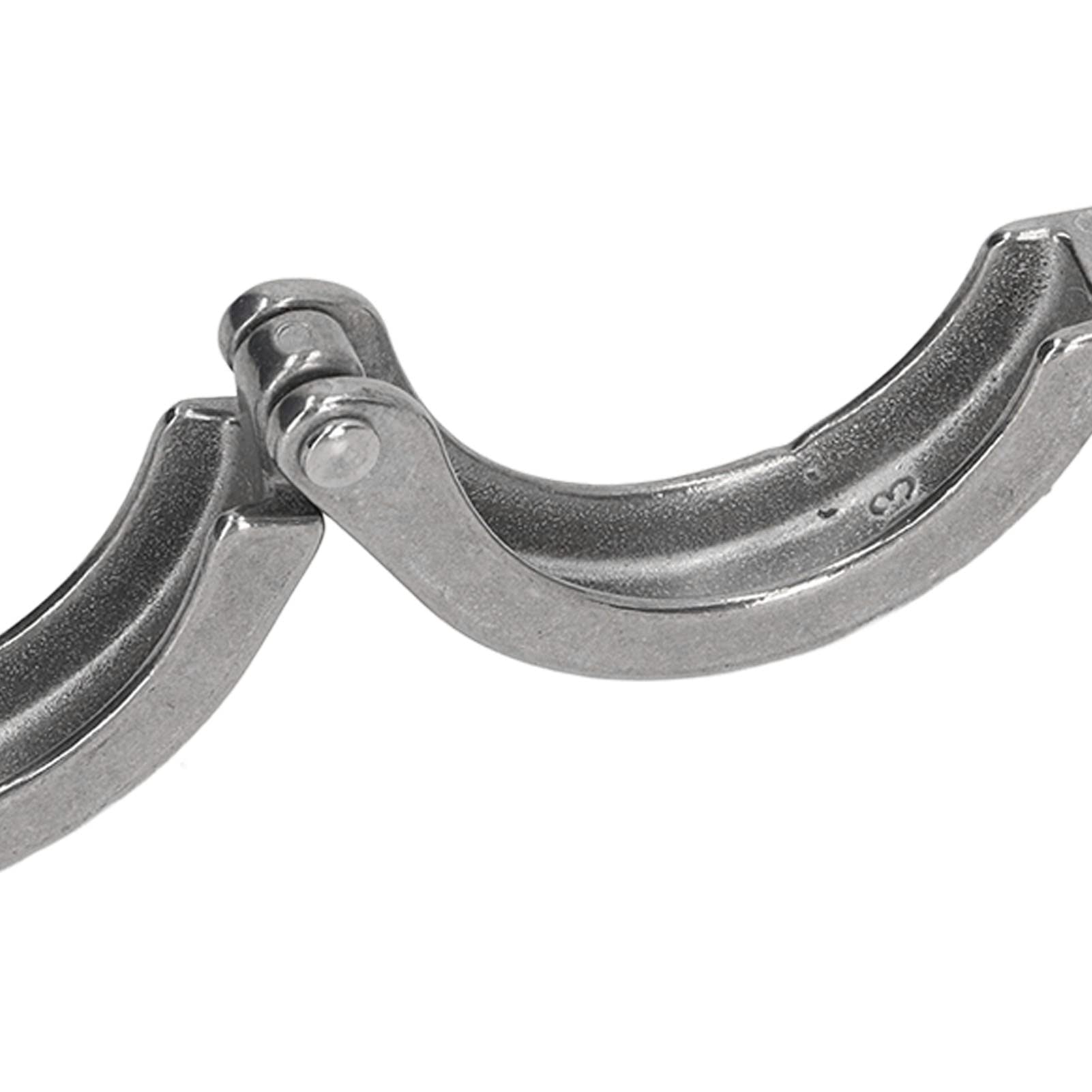 Wing Nut ple Clamp ple Clamp Stainless Steel 1 Pin Fixture Fitting with Wing Nut for Hose Pipe Pipeline Snap Grip Clamps (38)