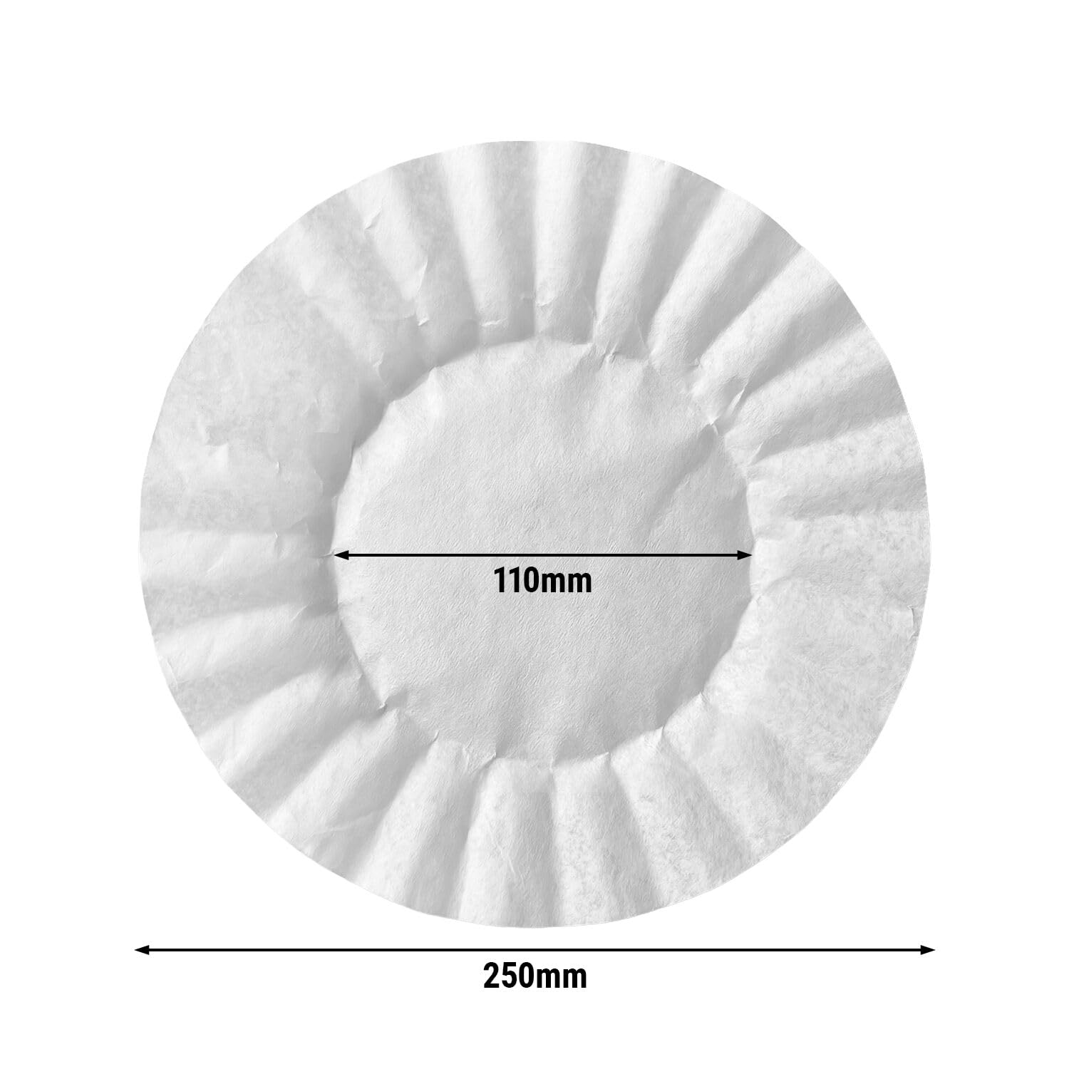 GGM Gastro | FPC110 | Filterpapier - 110 mm - 1000 Stück