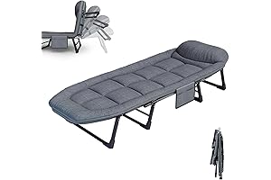Camping Cot with Mattress for Sound Sleep